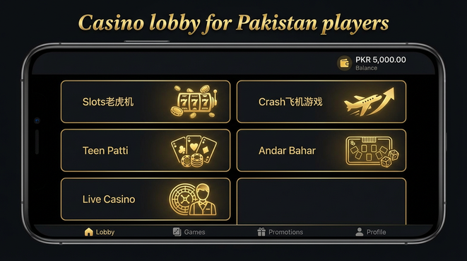 Lobby view of a777game for Pakistan users - 4